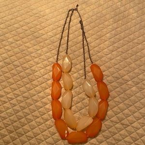 Two tier necklace- light pink and pink